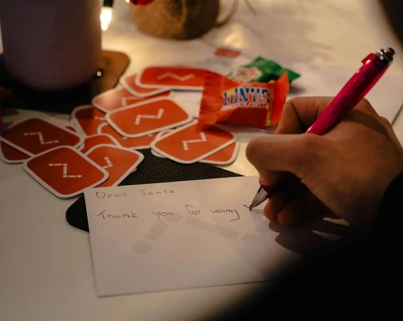 Writing a letter to Santa